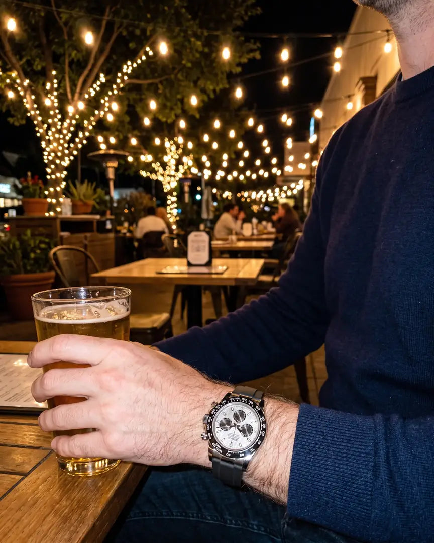 Seiko Mod Daytona - Cadran Panda Racer on the wrist