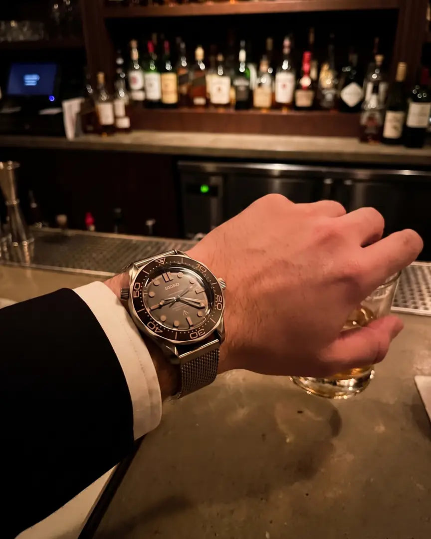 Seiko Mod Speedmaster – Dark Ultraman on the wrist