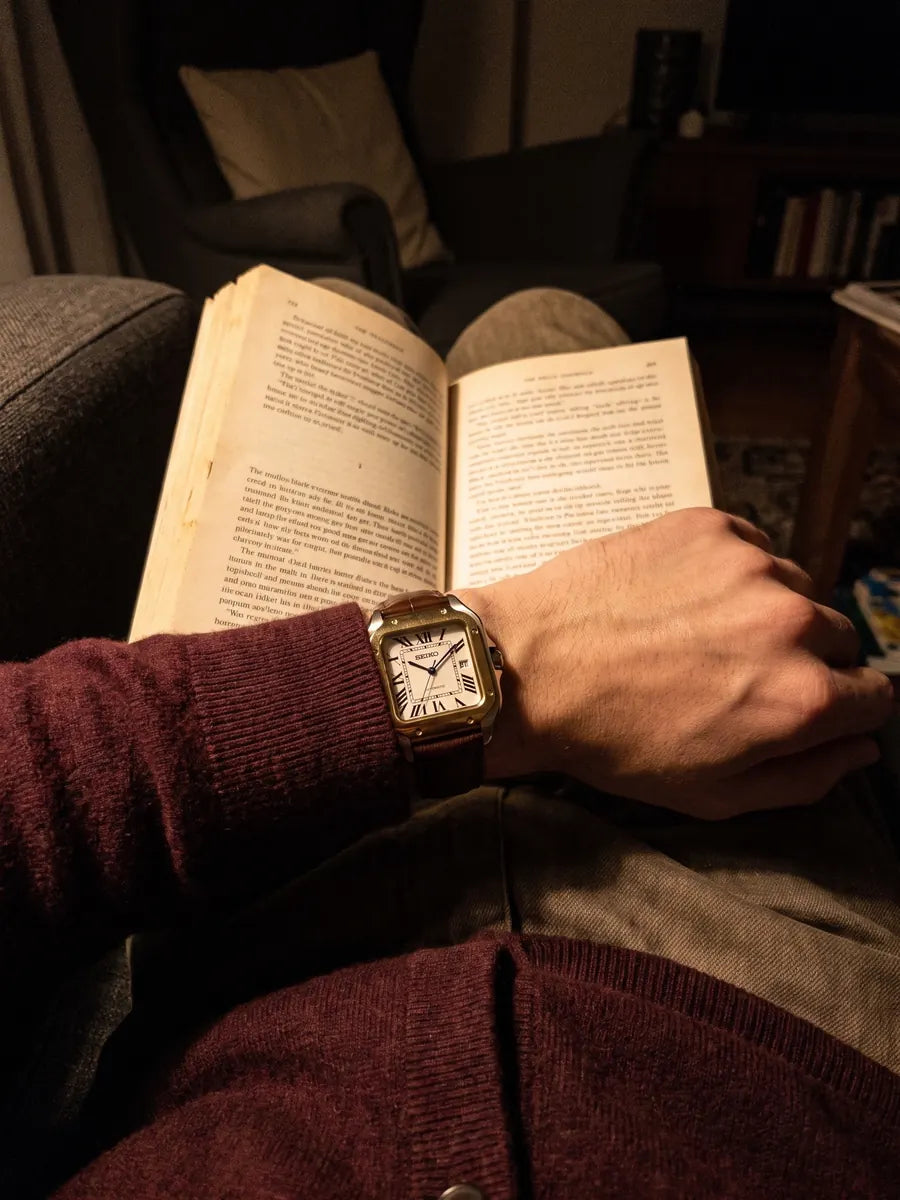 Seiko Mod Santos – Brown Dial on the wrist