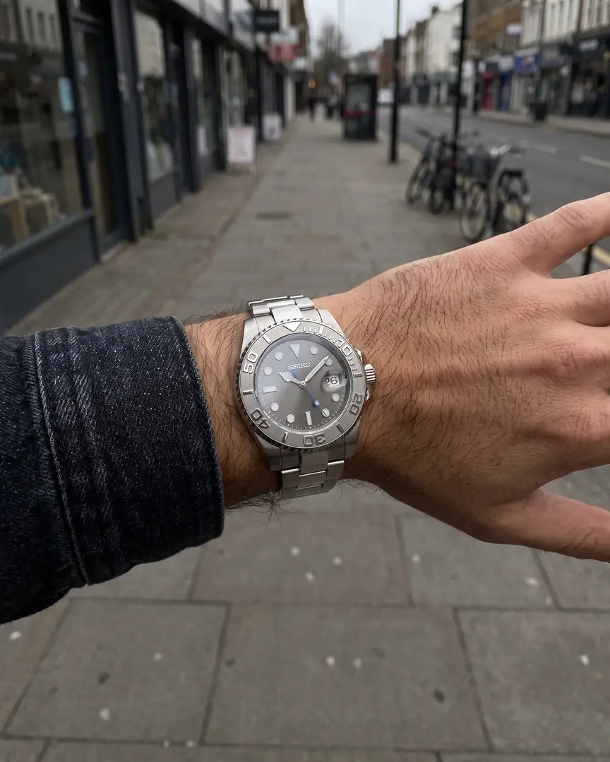 Presidential Mod Bracelet on the wrist
