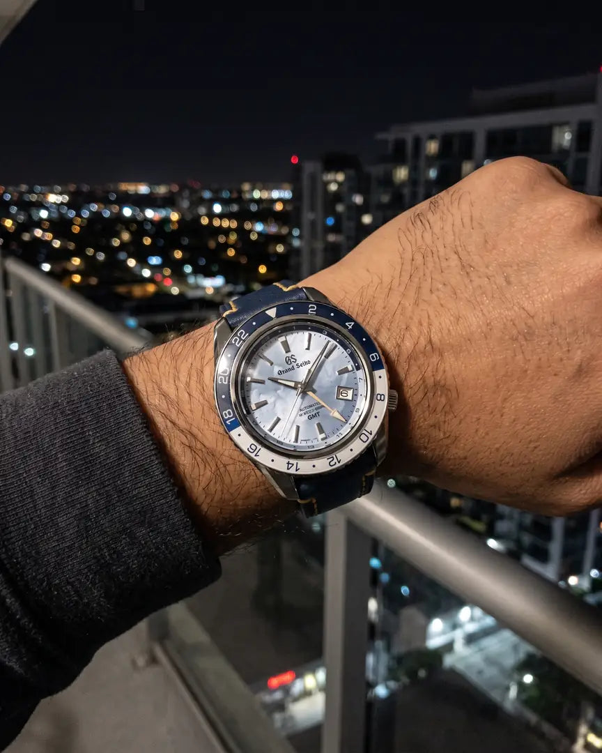 Seiko Mod Grand Seiko – Grey Sunburst on the wrist
