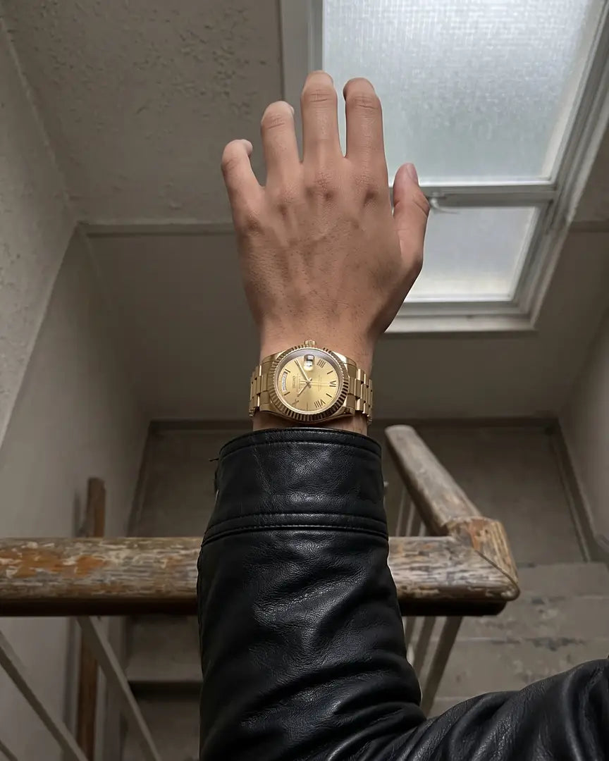 Seiko Mod Day-Date – Black Ombre on the wrist