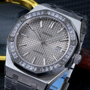 Seiko Mod Royal Oak – Silver Ice Bezel