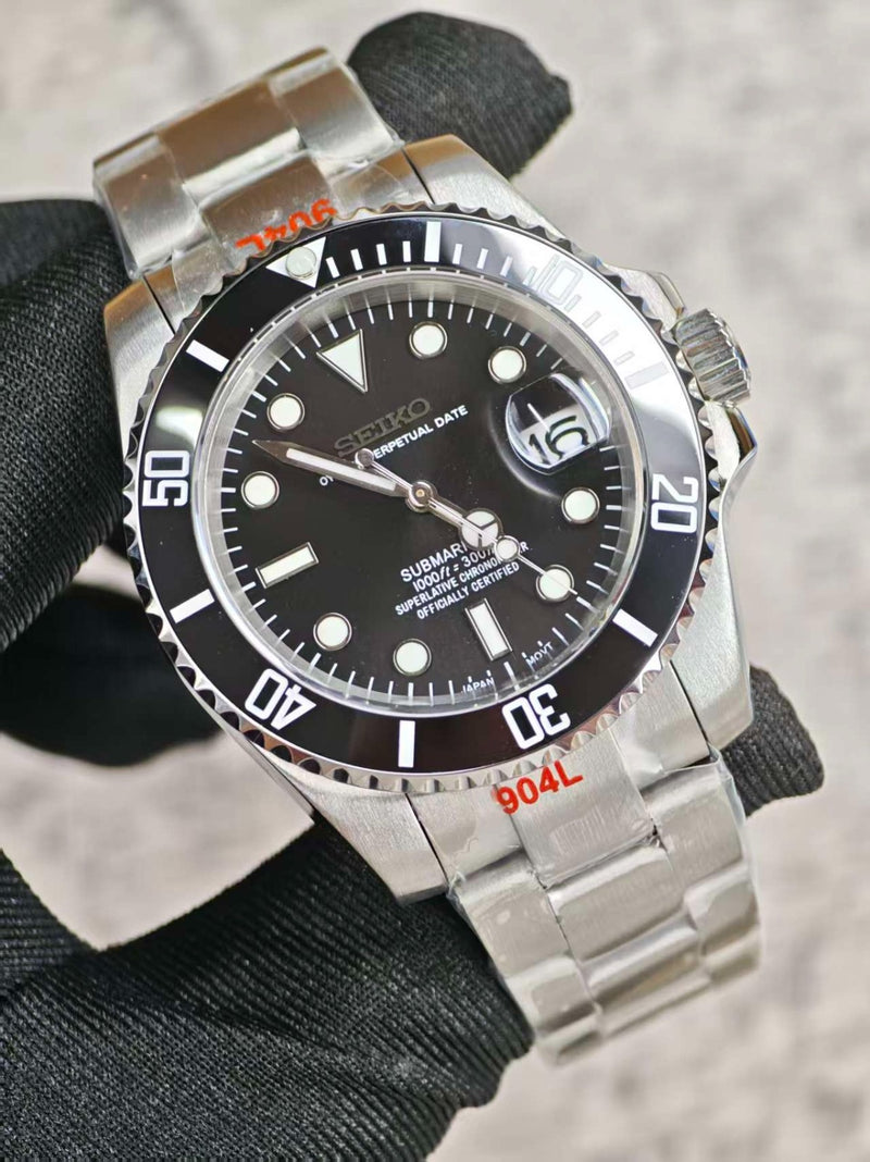 Seiko Mod Submariner – Black