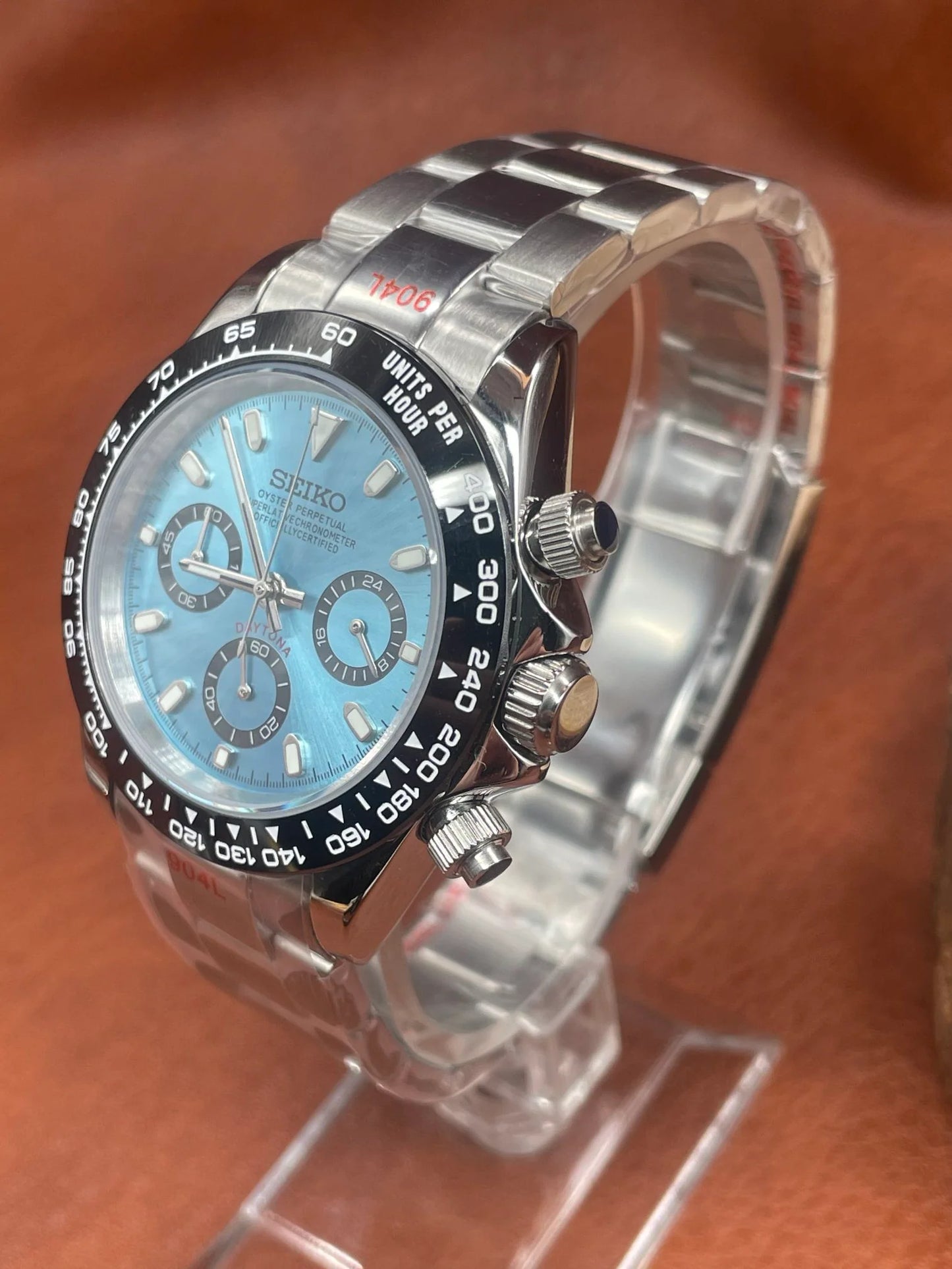 Seiko Mod Daytona - Platinum Racer Dial