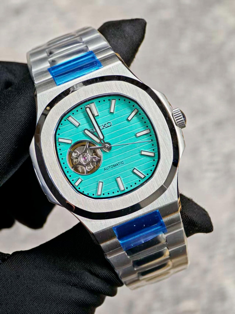 Seiko Mod Nautilus – Tiffany Open-Heart Dial
