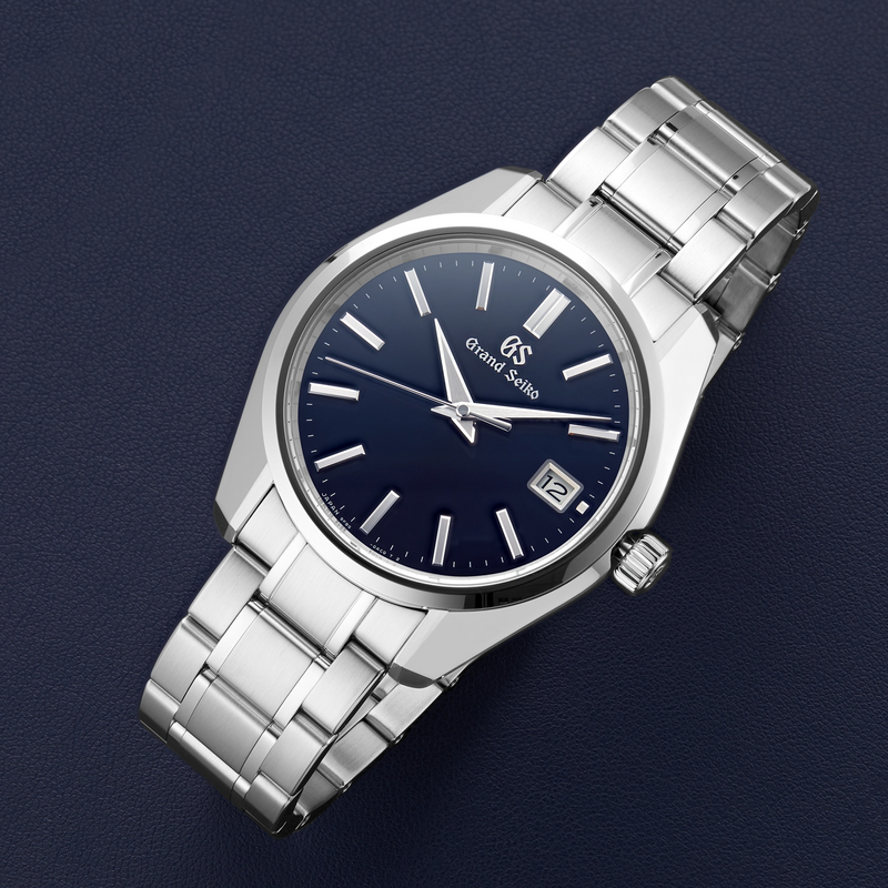 Seiko Mod Grand Seiko Dark Blue wrist shot