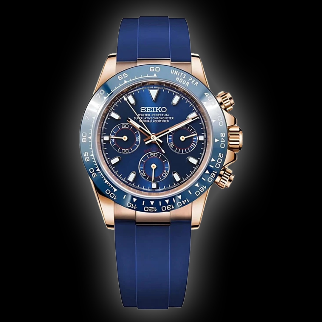 Seiko Mod Daytona - Deep Blue Racer Dial
