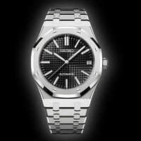 Seiko Mod Royal Oak - Black Dial