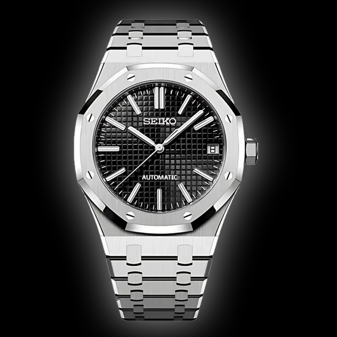 Seiko Mod Royal Oak - Black Dial