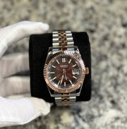 Seiko Mod Ladyjust – Two-Tone Rose Gold Chocolate reference view 1
