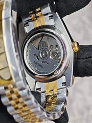 Seiko Mod Datejust – Classic White Dial (Two-Tone Gold)