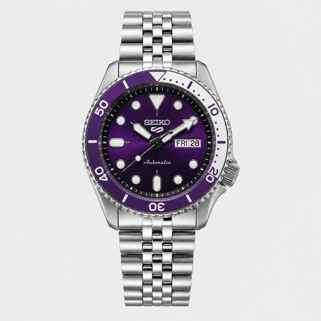 Seiko Mod Submariner - Purple watch