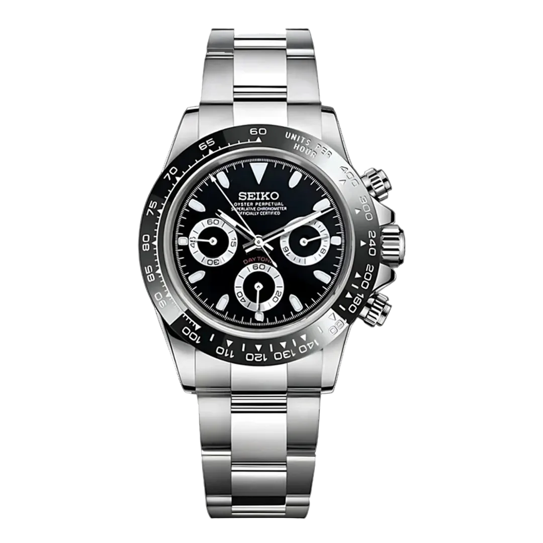 Seiko Mod Daytona – Noir