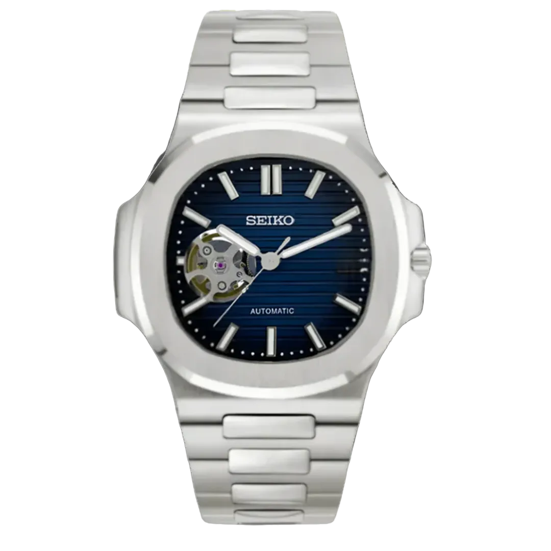 Seiko Mod Nautilus – Blue Open Heart