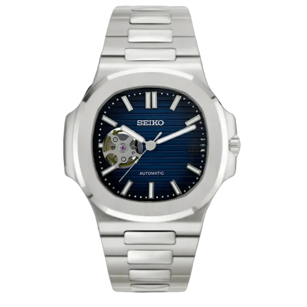 Seiko Mod Nautilus – Blue Open Heart