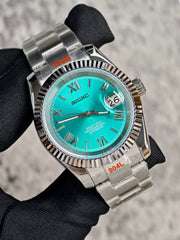 Seiko Mod Datejust - Tiffany Roman Dial