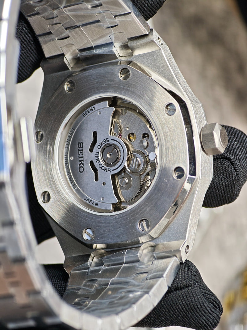 Seiko Mod Royal Oak Chronograph Panda Dial