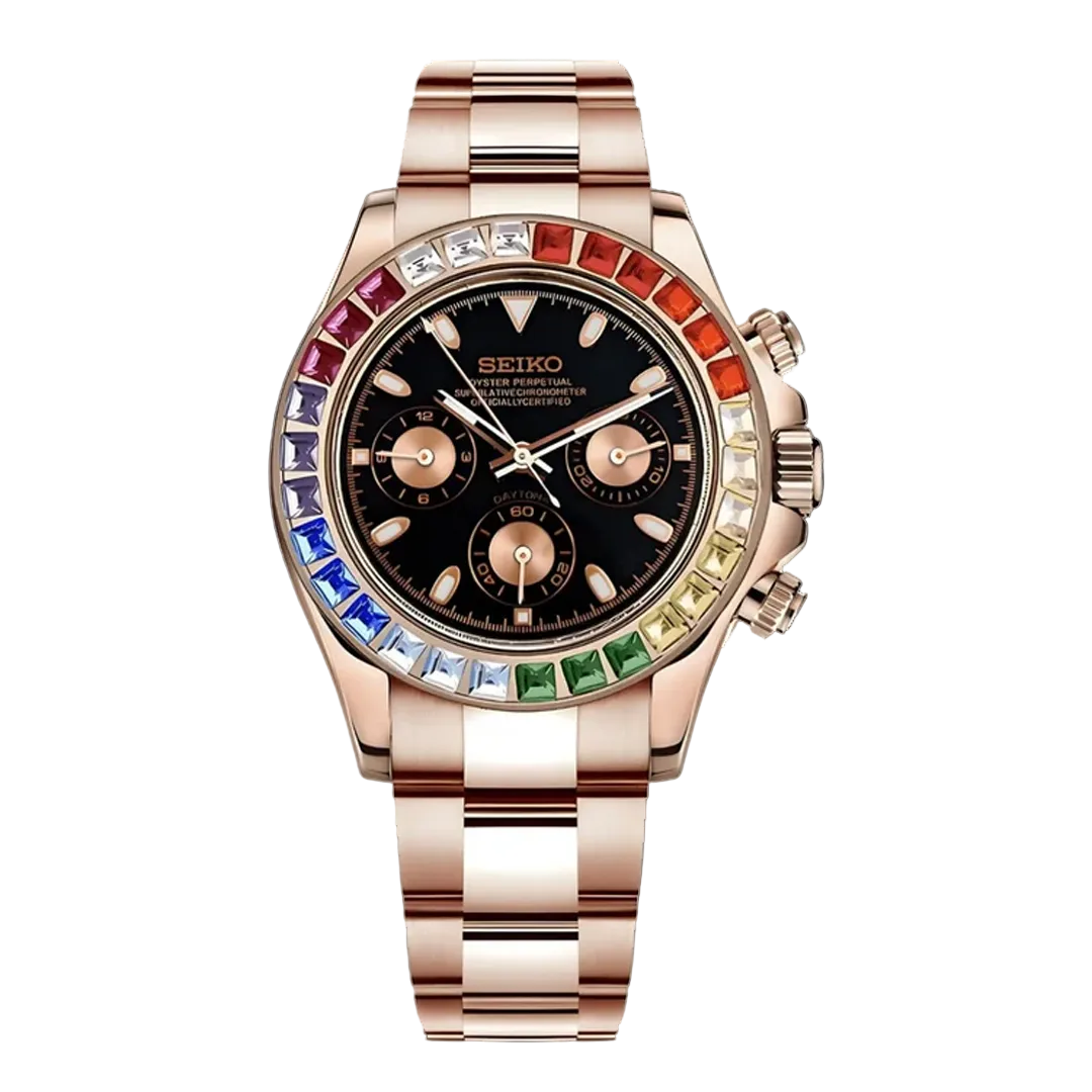 Seiko Mod Daytona – Rainbow Rose Gold