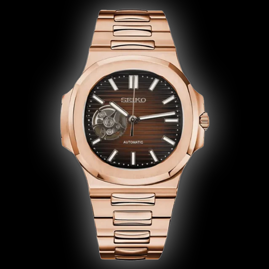 Seiko Mod Nautilus – Rose Gold Chocolate