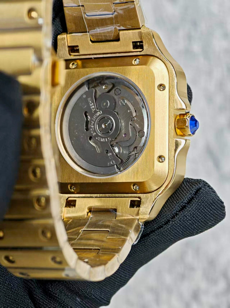 Seiko Mod Santos – Full Gold