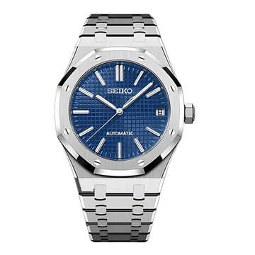 Seiko Mod Royal Oak – Blue Tapisserie Dial