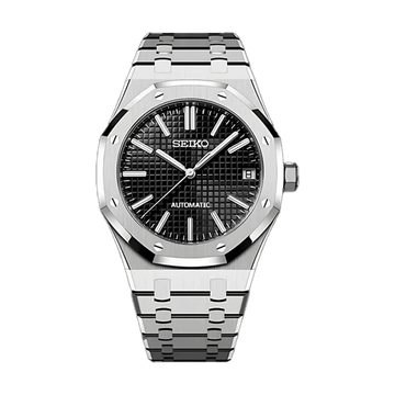 Seiko Mod Royal Oak - Black Dial