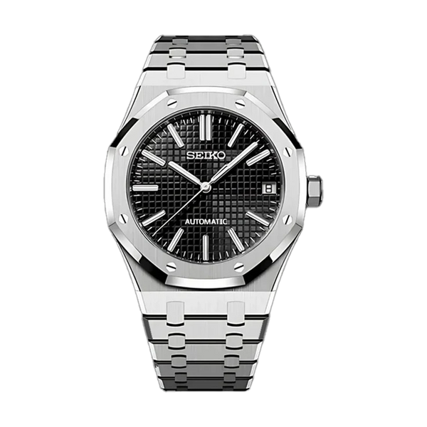 Seiko Mod Royal Oak - Black Dial