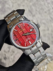 Seiko Mod Grand Seiko – Deep Burgundy Texture