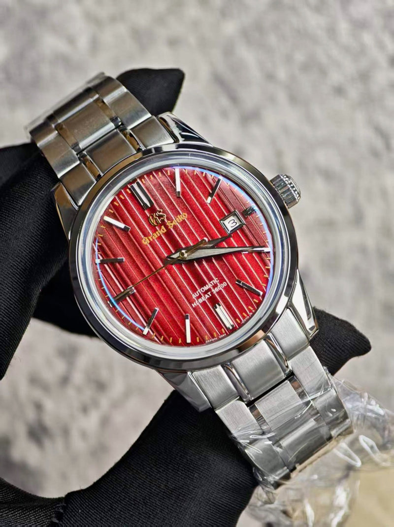 Seiko Mod Grand Seiko – Deep Burgundy Texture