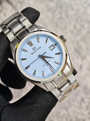 Seiko Mod Grand Seiko – Glacier Blue Texture (No-Date)