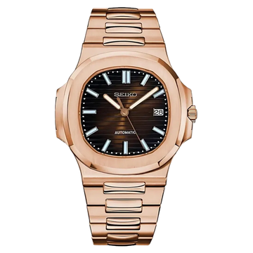 Seiko Mod Nautilus – Rose Brown Dial