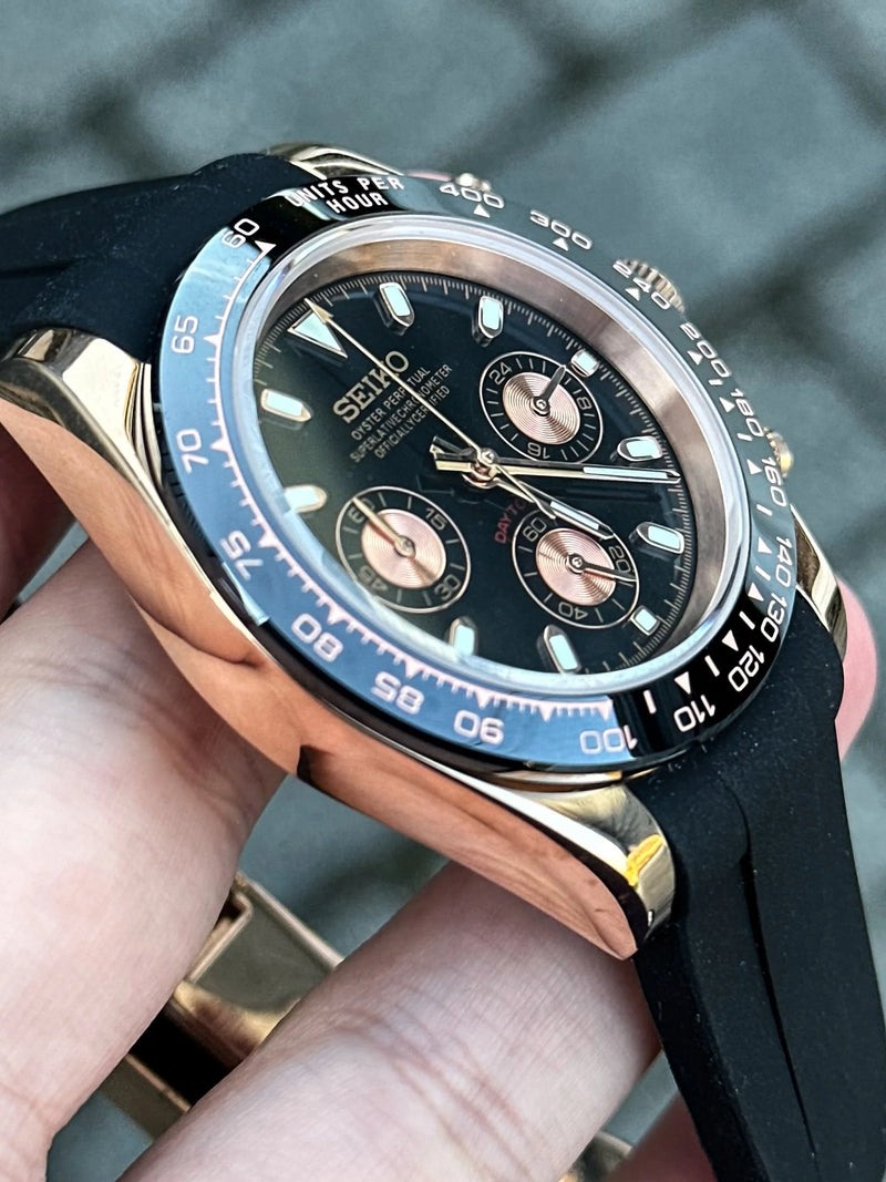 Seiko Mod Daytona - Rose Gold