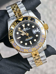 Seiko Mod GMT – Gold & Black Two Tone