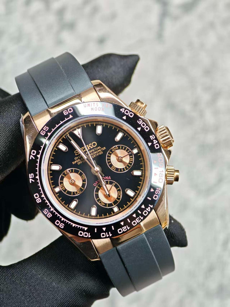 Seiko Mod Daytona - Rose Gold