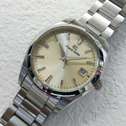Seiko Mod Grand Seiko Champagne on wrist