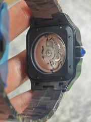 Seiko Mod Santos ADLC (Black Roman Dial)