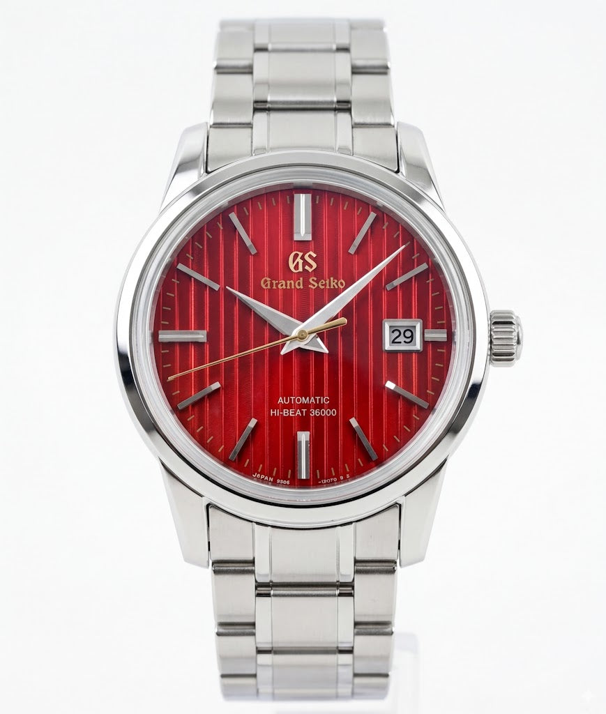 Seiko Mod Grand Seiko Deep Burgundy Texture dial