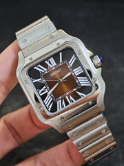 Seiko Mod Santos – Brown Dial