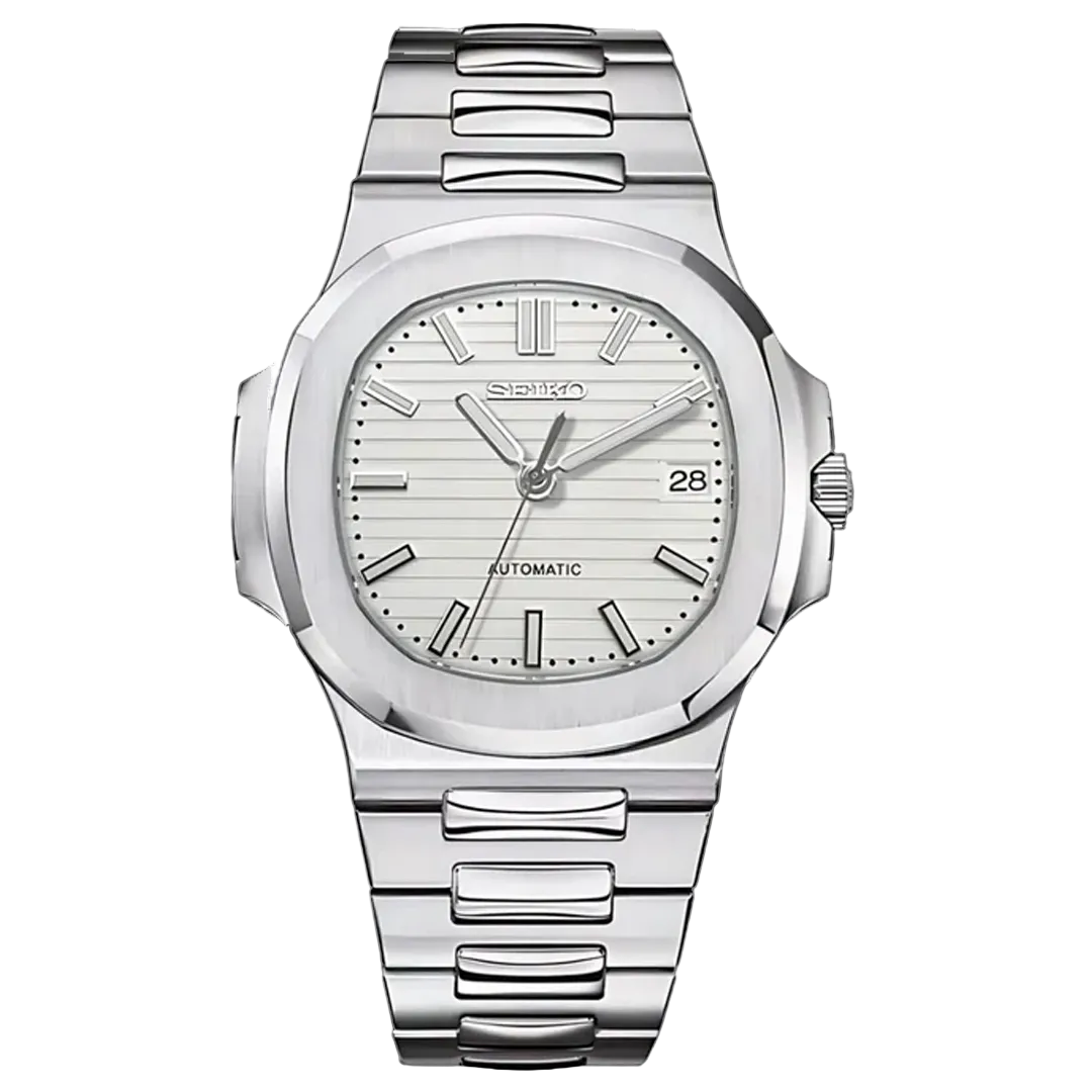 Seiko Mod Nautilus – White Racer Dial