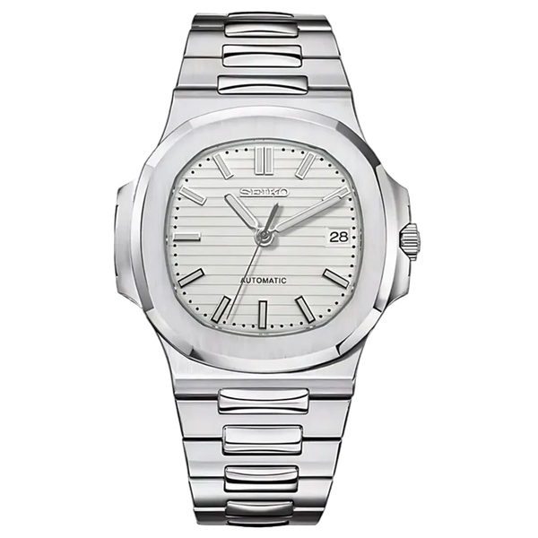 Seiko Mod Nautilus – White Racer Dial