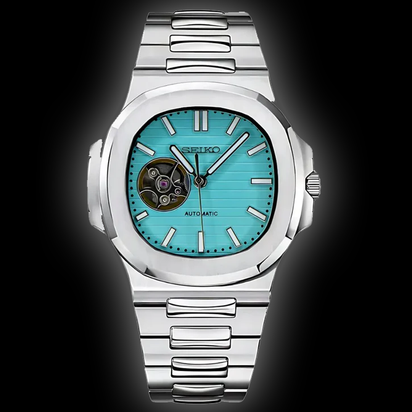 Seiko Mod Nautilus – Tiffany Open-Heart Dial