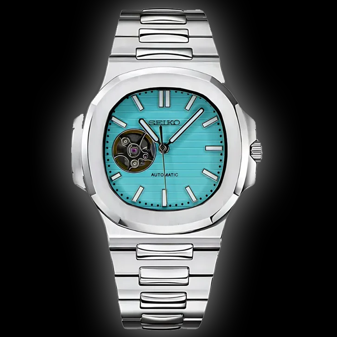 Seiko Mod Nautilus – Tiffany Open-Heart Dial