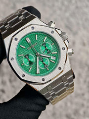 Seiko Mod Royal Oak Chronograph – Emerald Green