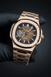 Seiko Mod Nautilus – Or rose chocolat
