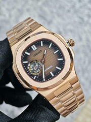 Seiko Mod Nautilus – Rose Gold Chocolate