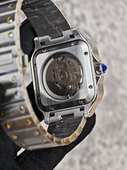 Seiko Mod Santos – Two-Tone Gold & White Dial