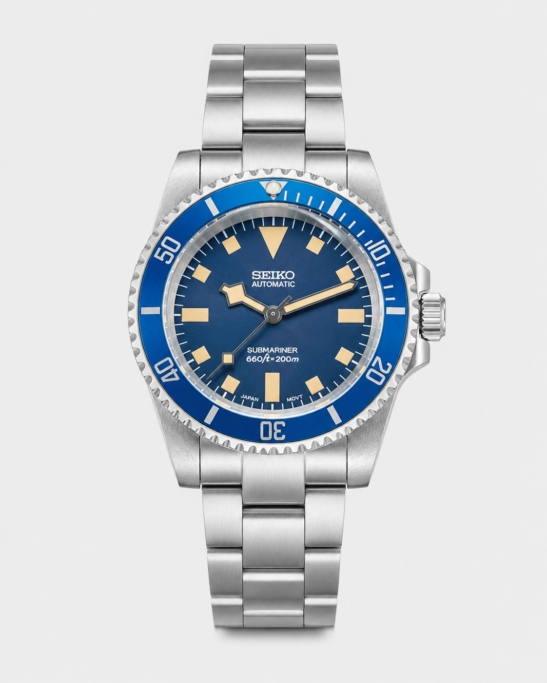 Seiko Mod Submariner - Blue Snowflake Diver