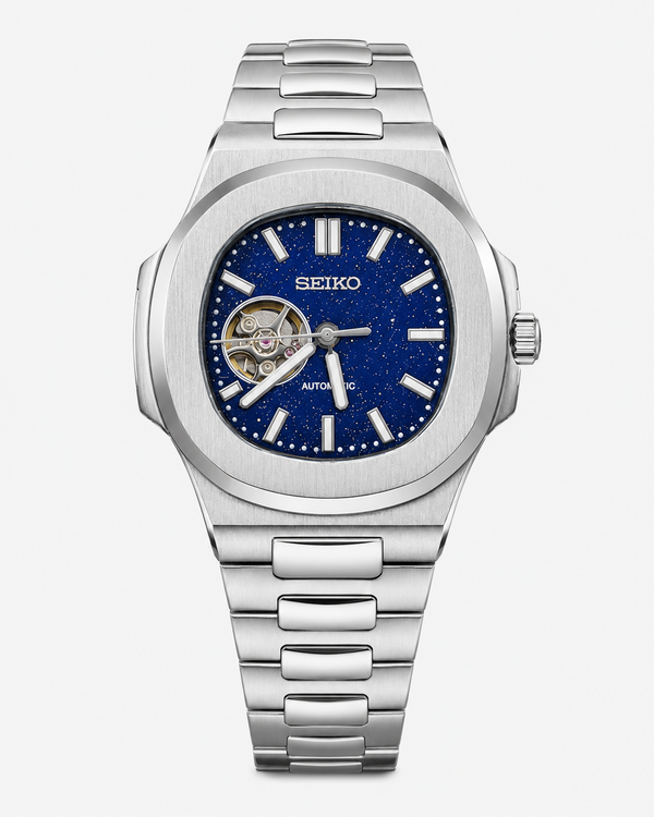 Seiko Mod Nautilus – Galaxy Open-Heart Dial