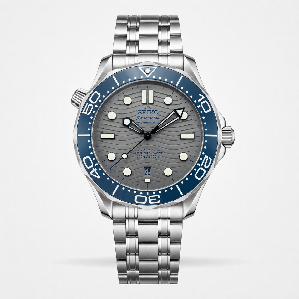 Seiko Mod Seamaster Diver – Grey Wave Dial